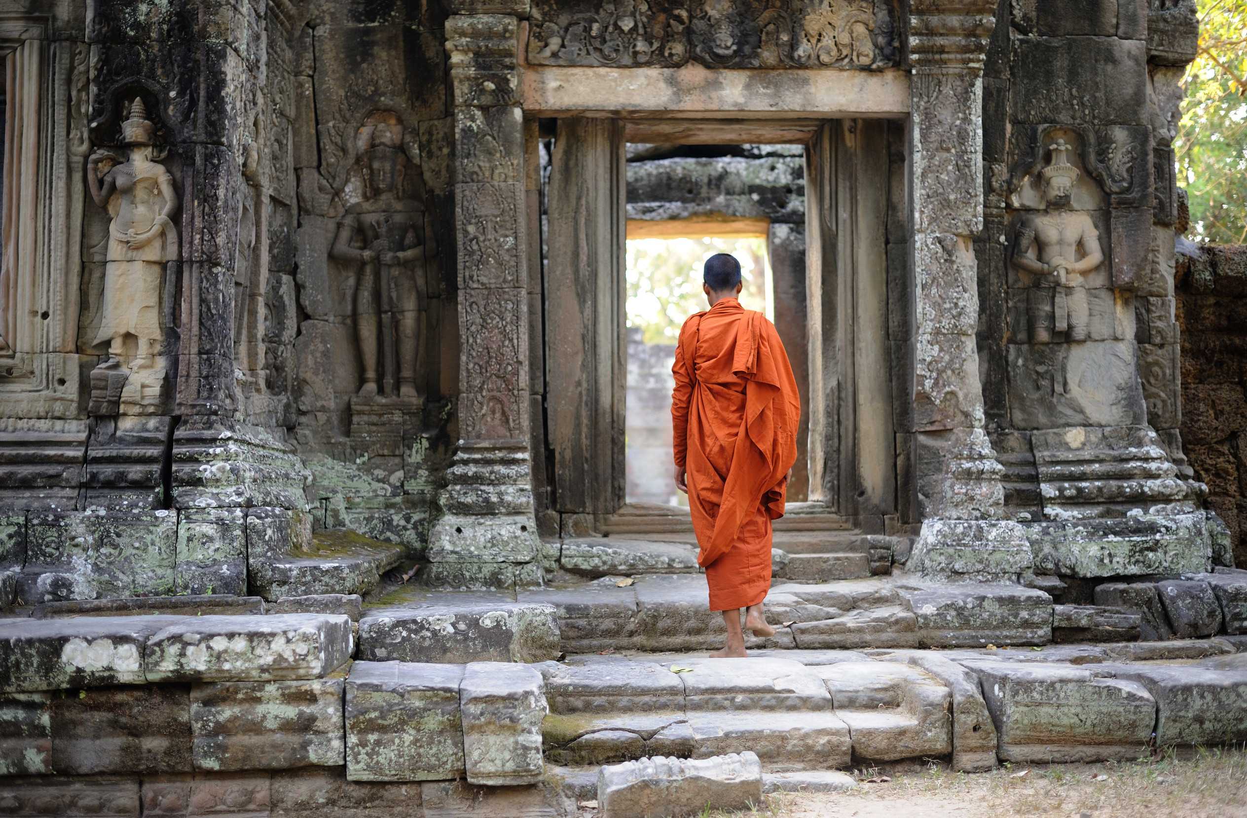 Ancient Ta Prohm Temple In Cambodia