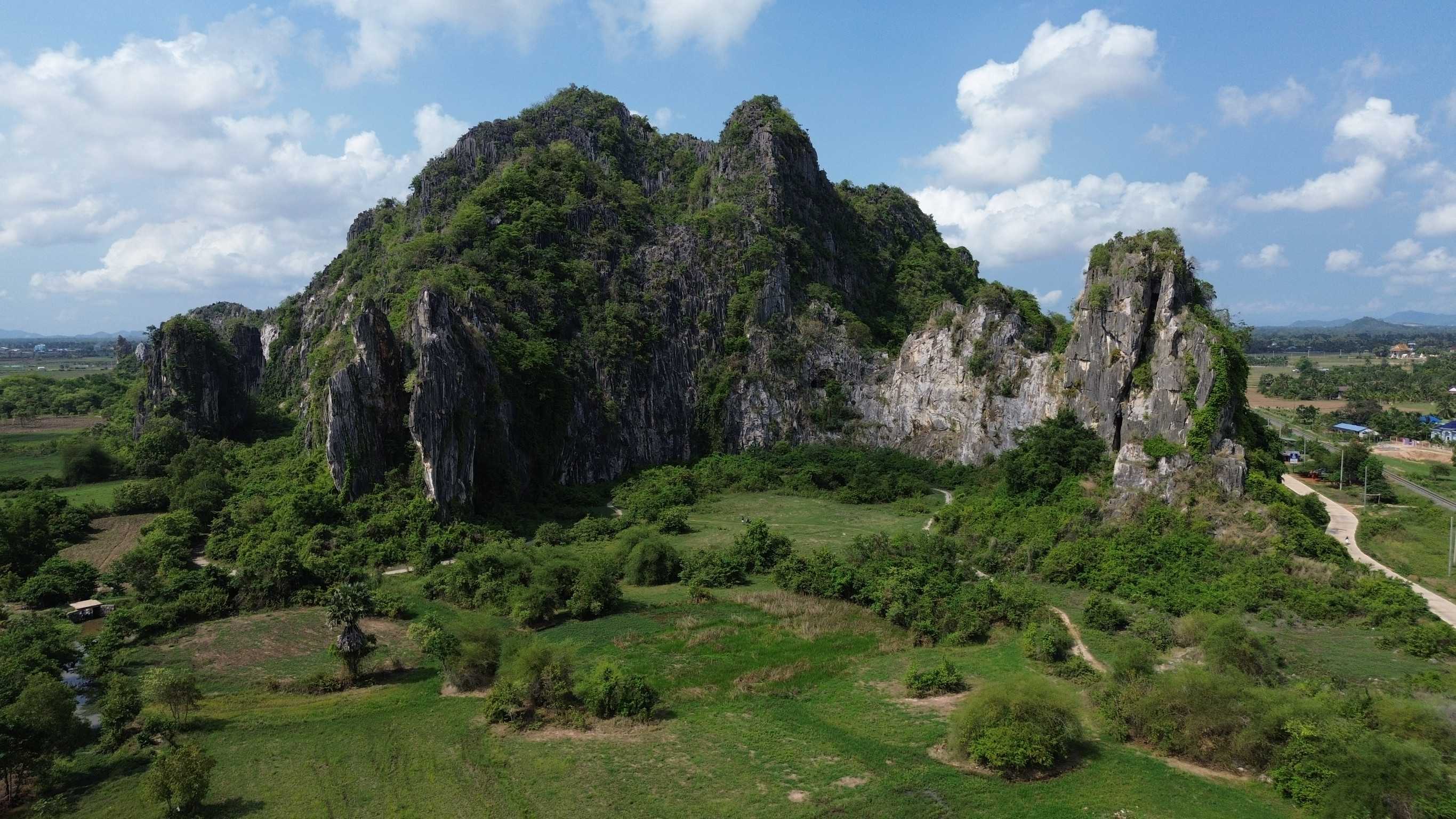 Breathtaking Panoramic View Of Kampong Trach Mountain Park