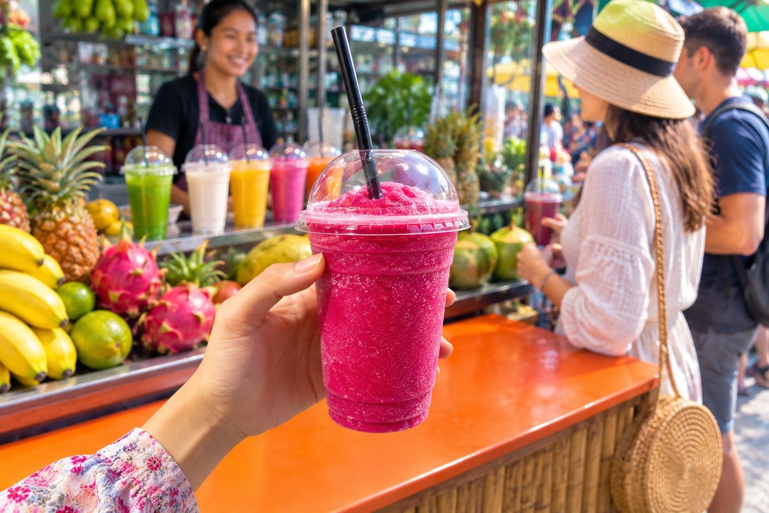 Cambodian Fresh Fruit Juice