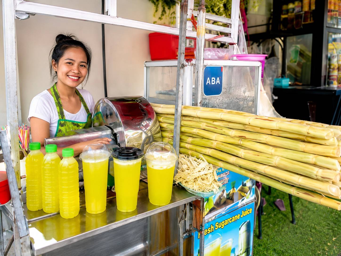 Cambodian Sugarcane Drink