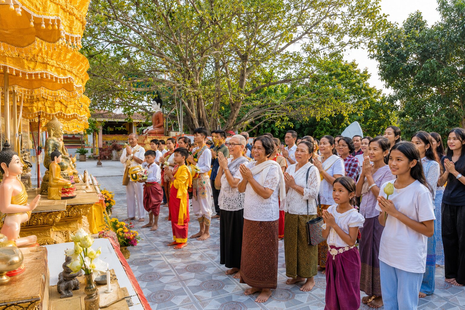 Kampot New Year Pagoda Gathering