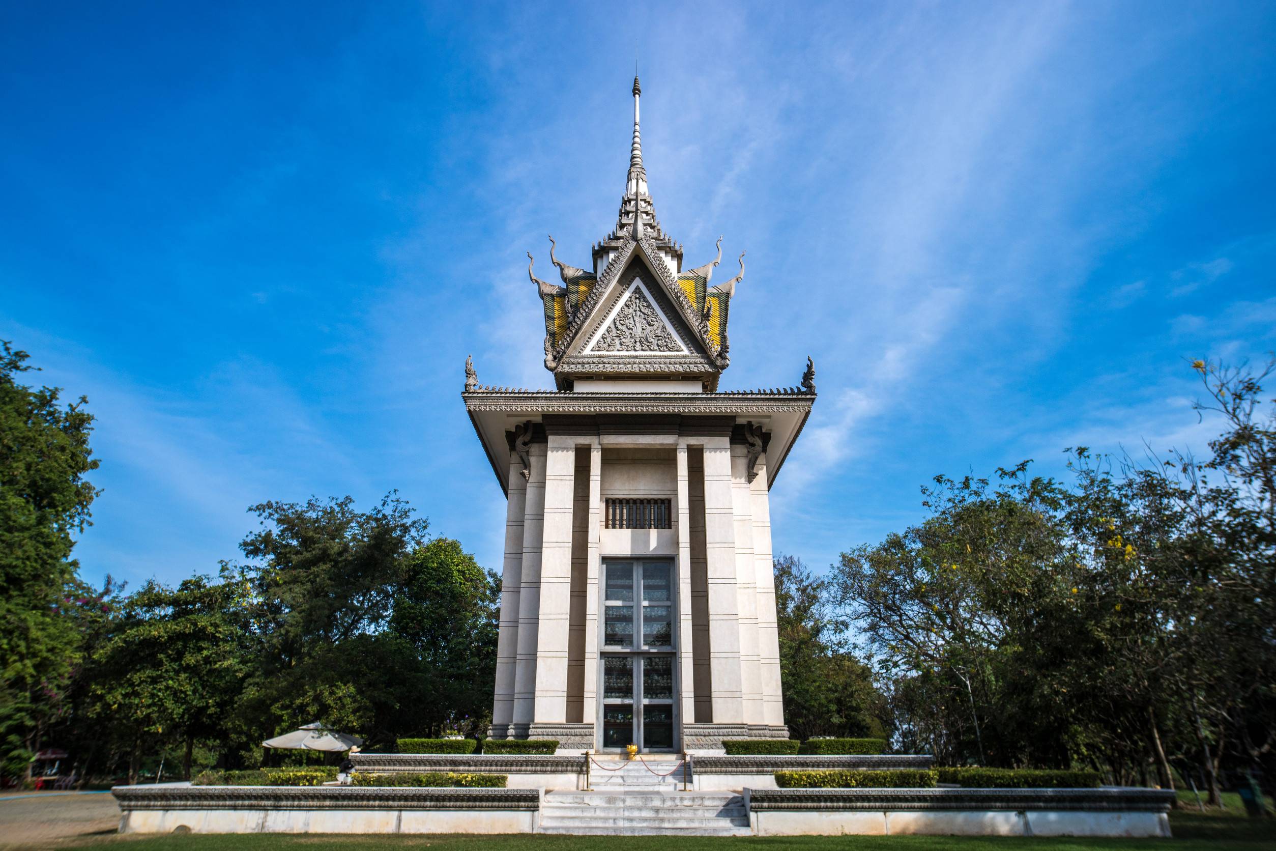 Memorial Stupa Of Choeung Ek Killing Fields