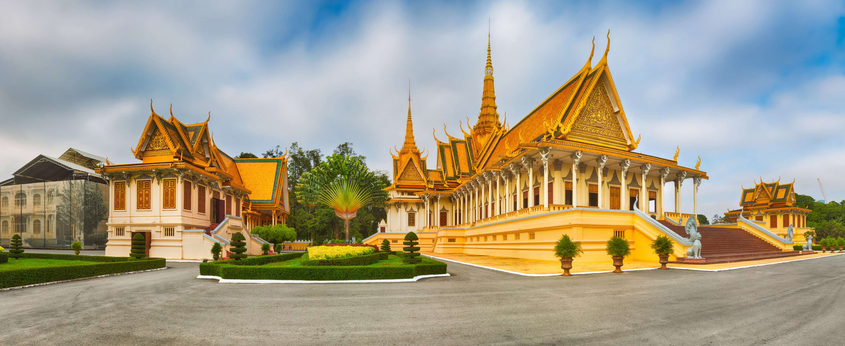The Throne Hall Inside The Royal Palace Complex In Phnom